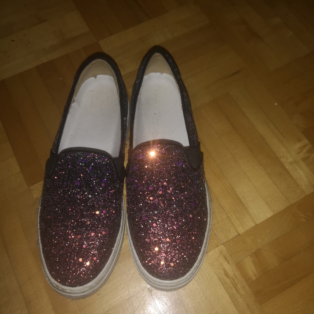 Naturalizer Pink and Purple Slip-On Sneakers